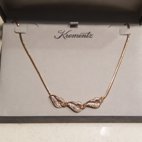 Krementz Jewelry - Krementz NIB Gold Diamond Necklace
